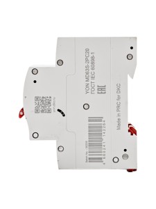 Автоматический выключатель YON max типа MD63S, 4,5кА, 2 полюса, хар-ка C, 20А DKC