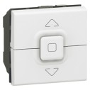 Mosaic - Выключатель двойной кнопочный 2М для упр. жалюзи (белый)