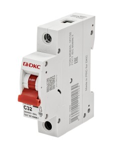 Автоматический выключатель YON max типа MD63S, 4,5кА, 1 полюс, хар-ка C, 32А DKC