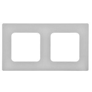 FLITE Рамка 2-местная РУ-2-К-ФлА алюминий IEK