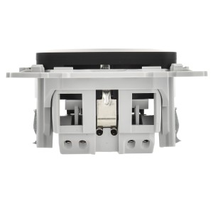 FLITE Розетка с заземлением без защитных шторок безвинтовое крепление 16А РС11-1-ФлЧ черный IEK