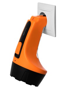 Фонарь «Комета 5» ручной аккумуляторный, 2 Вт 1 светодиод+10 SMD, 0,7 А*ч 230 В вилка, TDM