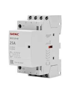 Контактор модульный YON max типа MCE, 4P, 25A, 240В, 4НО DKC