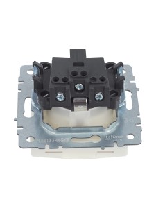 BRITE Розетка 1-местная с заземлением с защитными шторками и крышкой 16А IP44 РСбш10-3-44-БрЖ жемчуг IEK