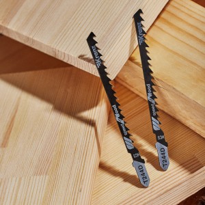 Пилка для электролобзика по дереву T244D 100 мм 6 зубьев на дюйм 8-60 мм фигурный рез (2 шт./уп.) Kr