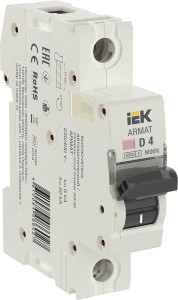 ARMAT Автоматический выключатель M06N 1P D 4А IEK