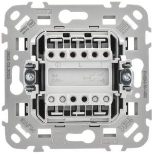 FLITE Выключатель 2-клавишный 10А ВС12-1-0-ФлЧ черный IEK