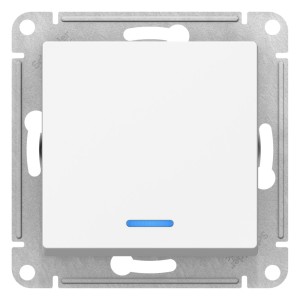 ATLASDESIGN 1-клавишный ПЕРЕКЛЮЧАТЕЛЬ с подсветкой, сх.6а, 10АХ, механизм, ЛОТОС