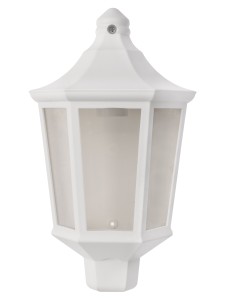 Светильник садово-парковый НБУ 06-60-003 настенный, пластик, расс. поликарбонат, белый TDM