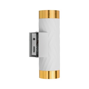 Накладной светильник WOLTA WSL-GU10/W09WG IP20 под лампу GU10 Белый/золото LINEA D55x170