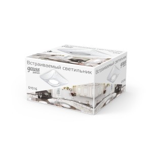Светильник Gauss Gypsum Exclusive GY016 белый, Gu5.3 1/24