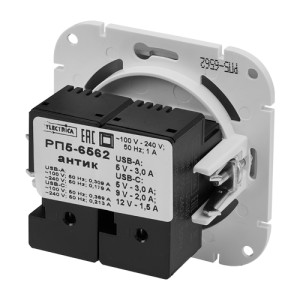 Розетка РП5-6561 титан