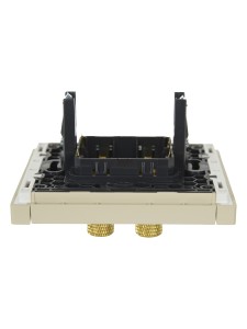 FORTE&PIANO Аудиорозетка 4-местная FP439 ваниль IEK