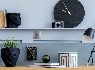 Etika - Зарядное устройство с двумя USB-разъемами Type A + Type C, 3000mA (алюминий)