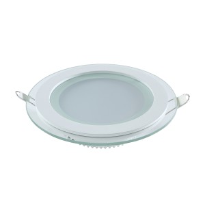Светильник Gauss Glass круг 6W 450lm 3000K 185-265V IP20 монт Ø80 100*36 с дек стеклом LED 1/10/40
