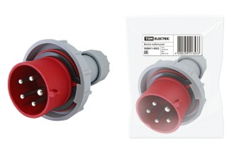 Вилка кабельная IP67 16А 3P+PE+N 380В TDM