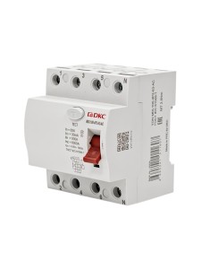 Устройство защитного отключения УЗО ВДТ YON MAX MDL100, 4P, 30mA, 63A, тип АC DKC