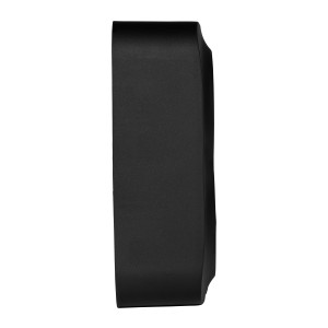 QUTEO Розетка 2-местная для открытой установки с заземлением с защитными шторками с предварительным подключением 16А чёрный матовый