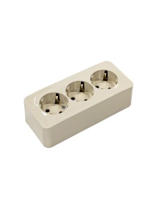 BLANCA О/У РОЗЕТКА 3-я с заземлением без шторок, ИЗОЛ.ПЛ., 16А, 250В, БЕЖЕВЫЙ