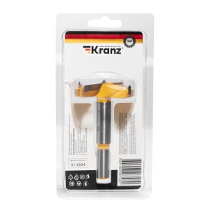 Сверло Форстнера по дереву, 50мм, цилиндрический хвостовик KRANZ