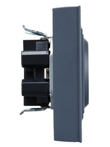 BRITE Розетка 2-местная с заземлением без защитных шторок 16А в сборе РС12-3-БрМ маренго IEK