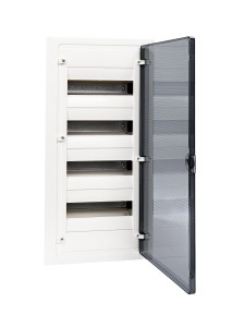 Щит скрытой установки 48 мест, винтовые клеммы, (652х318х72), IP-40 // Hager - Golf (Прозрачная матовая дверь)