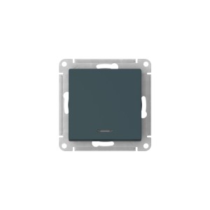 ATLASDESIGN 1-клавишный ВЫКЛЮЧАТЕЛЬ с подсветкой, сх.1а, 10АХ, мех., быстрозажим. клем., ИЗУМРУД