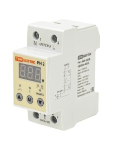 Реле напряжения 1ф серии РН 2 40А-220В (LED-дисплей) TDM