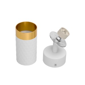 Накладной светильник WOLTA WSL-GU10/S10WG IP20 под лампу GU10 Белый/золото CELLA D60x170