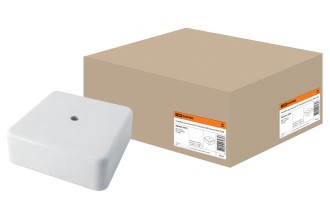 Коробка распаячная КР 50х50х20 ОП белая IP40 TDM.