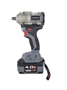 Аккумуляторный гайковерт бесщеточный ударный E0185 ProfiPower T-500N (Li-ion-1шт, 4.0Ач, 500Нм, ударная головка 17/19/21мм, З/У, в кейсе)