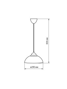 Светильник НСБ 1122/1 "Home mini" 15 Вт, Е27, синий, шнур белый TDM