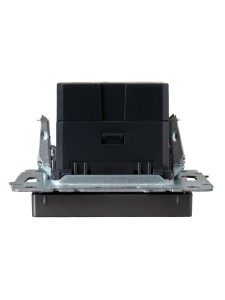 BRITE Розетка USB A+A 5В 3,1А РЮ10-1-БрС сталь IEK