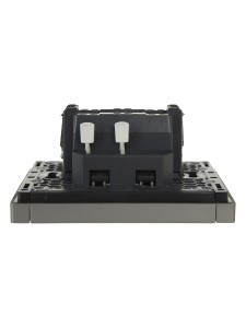 FORTE&PIANO Выключатель 1-клавишный перекрестный 10А FP512 сталь IEK
