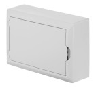 Щит навесной ECO BOX 1x12M, N/PE 2x 6x16+3x10mm2, белая пласт. дверь, белый RAL9003, 198x298x96mm, IP40