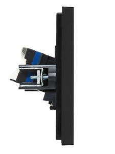 FORTE&PIANO Розетка компьютерная двойная RJ45 кат.6 FP134 черный IEK
