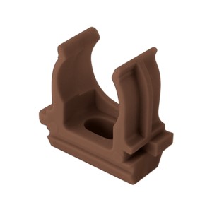 Крепеж-клипса для трубы 20 мм (10шт) "ЭКО" (бук) TDM.