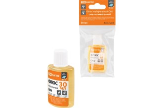 Флюс нейтральный СКФ, спирто-канифольный, 30 мл, дозатор, инд. упаковка, серия "Алмаз" TDM