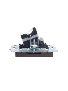 BRITE Розетка двойная RJ11+RJ45 кат.5E РК/Т12-БрТБ темная бронза IEK