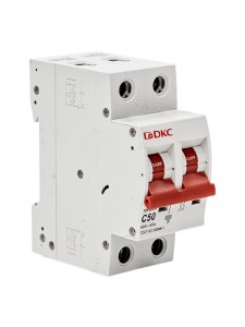 Автоматический выключатель YON max типа MD63N, 6кА, 2 полюса, хар-ка C, 50А DKC