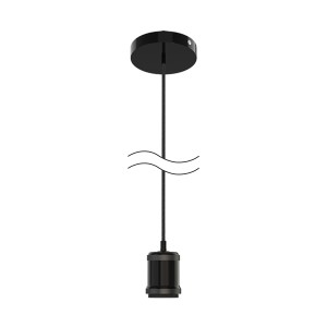 Светильник подвесной Gauss Decor PL021 черный E27, 1 м