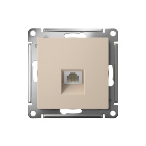 ATLASDESIGN РОЗЕТКА телефонная RJ11, механизм, ПЕСОЧНЫЙ