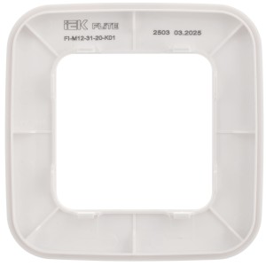 FLITE Рамка 1-местная РУ-1-А-ФлБ белый IEK