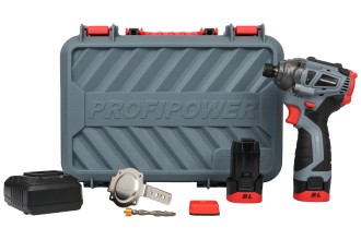 Аккумуляторный бесщеточный винтоверт PROFIPOWER BL-162(16В,160Нм,Li-ion 2шт,2.0Ач,3 скорости,З/У,в кейсе)