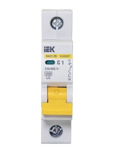 KARAT Автоматический выключатель ВА47-29 1P C 1А 4,5кА IEK