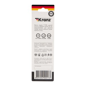 Пилка для электролобзика по металлу T118G 76 мм 25 зубьев на дюйм 0,9-1,2 мм (2 шт./уп.) Kranz