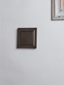 BRITE Выключатель 2-клавишный 10А в сборе ВСР10-2-0-БрТБ темная бронза IEK