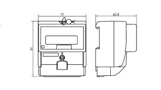Счетчик электроэнергии Меркурий 201.8 (Уценка. После ремонта. 39918662-19)