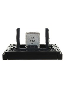 FORTE&PIANO Розетка TV проходная FP129 черный IEK