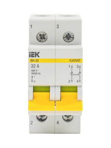 KARAT Выключатель нагрузки (мини-рубильник) ВН-32 2P 32А IEK